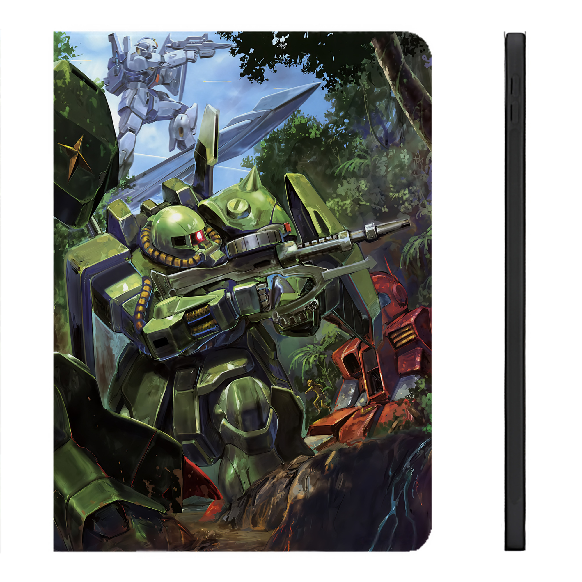 （画像用） 機動戦士ガンダム Mobile Suit Gundam IPadケース ペンホルダー付き ブックスタイルデザイン